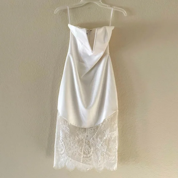bebe | Dresses | White Midi Dress By Bebe | Poshmark